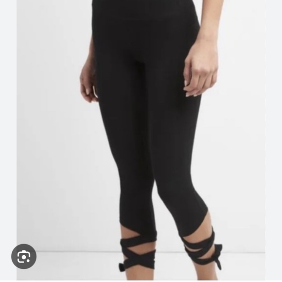 Gap High rise blackout barre strap leggings black - Picture 2 of 5
